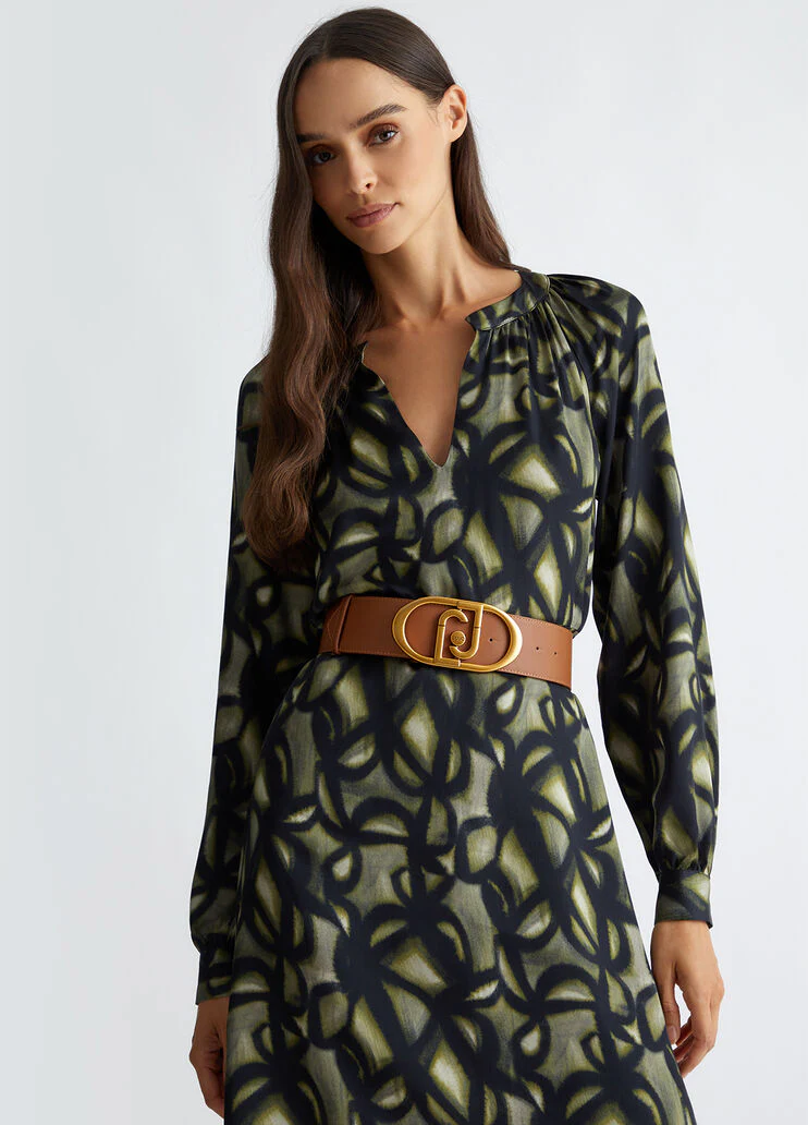 Bustier belt with logo