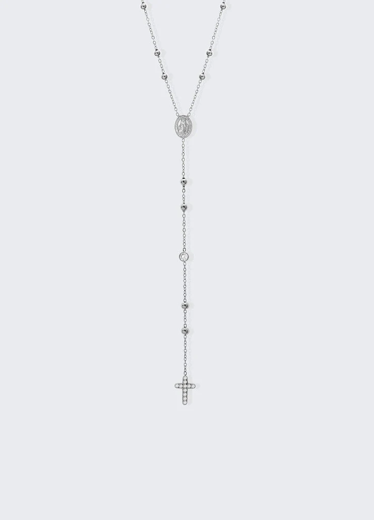 Slim necklace with cross