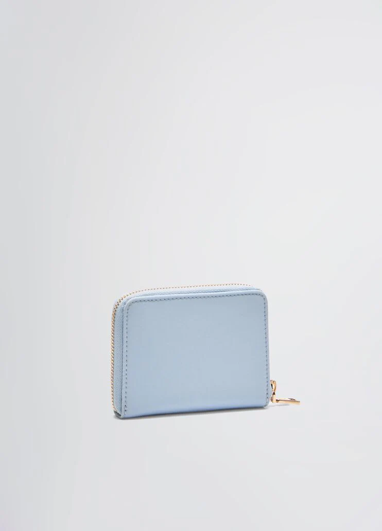 Nylon zip-around purse