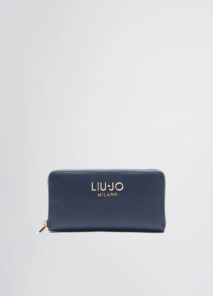 Large zip-around purse