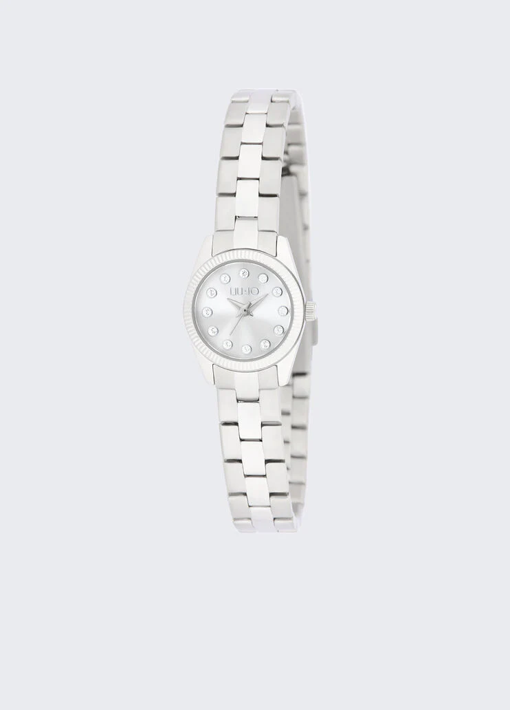 Slim steel watch