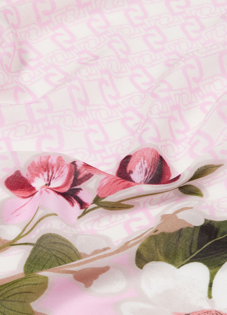 Shawl with floral print