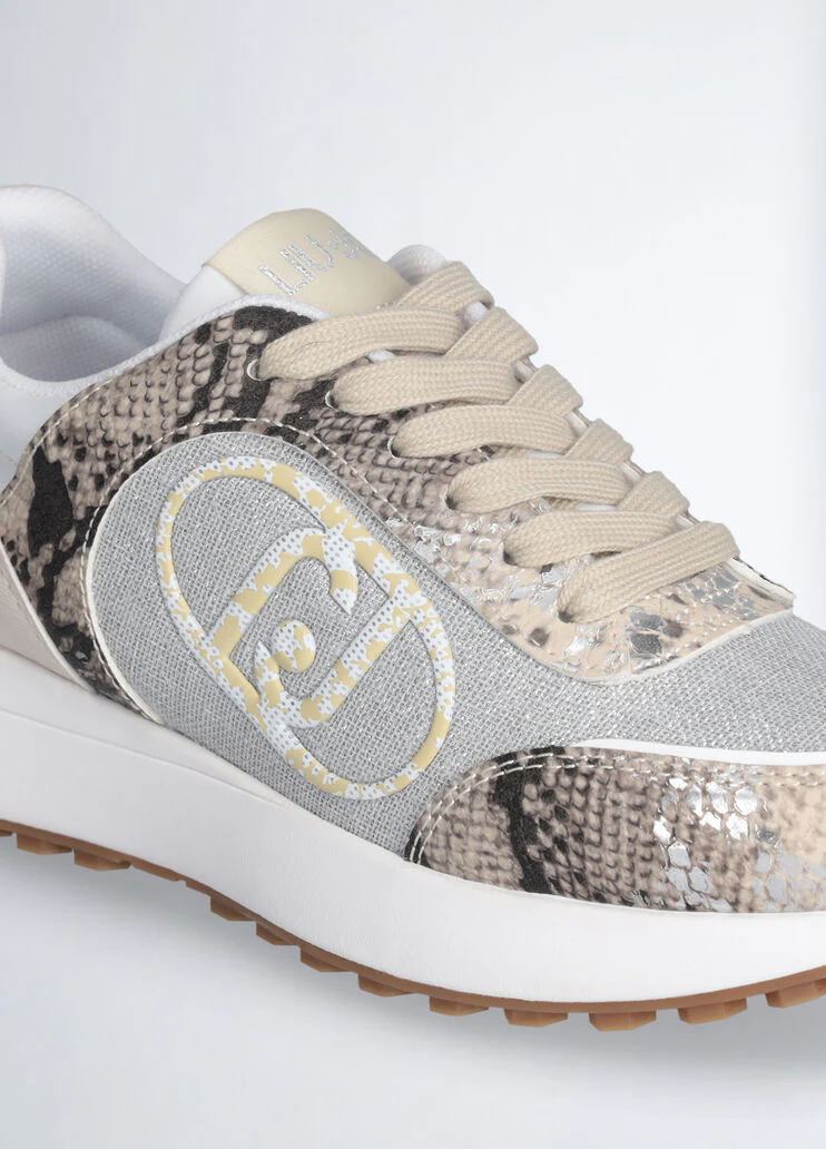 Sneakers with animal-print details