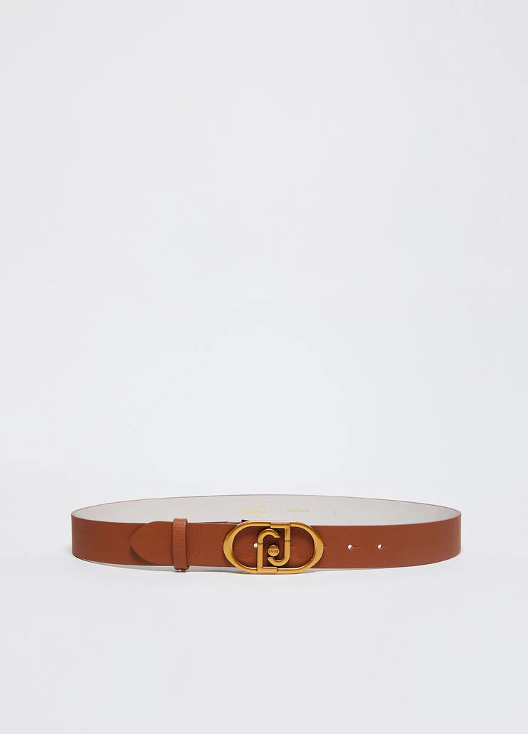 Drummed belt with logo
