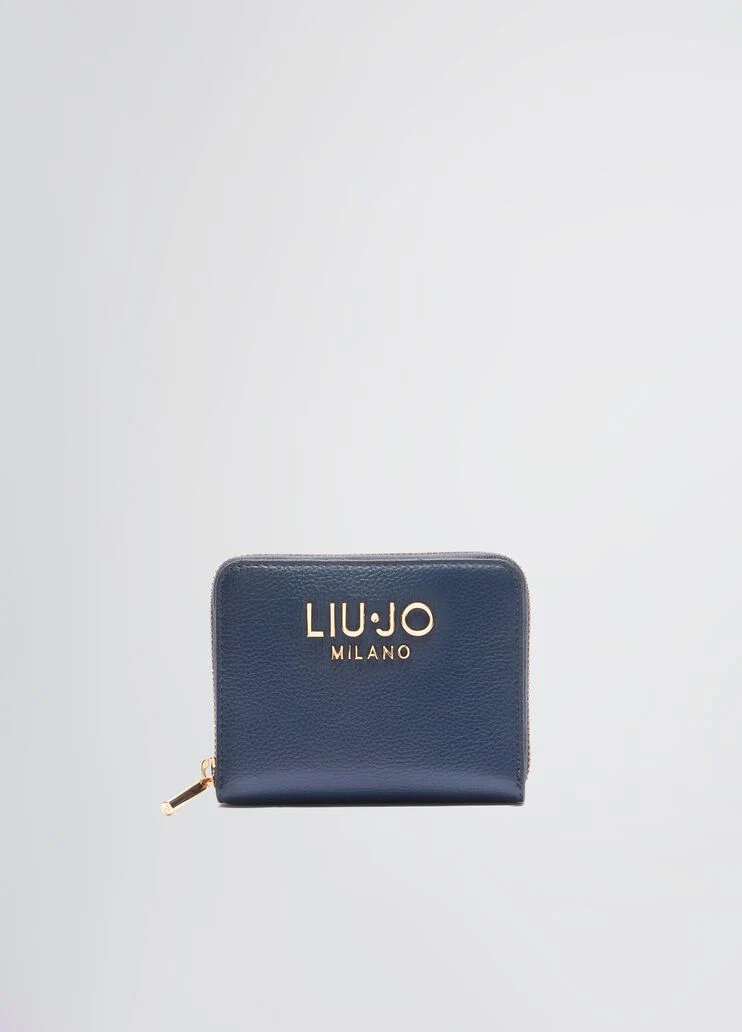 Tumbled zip-around purse