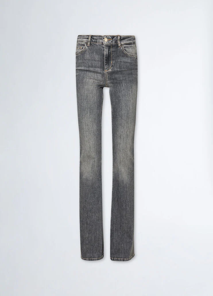 High-rise flared jeans