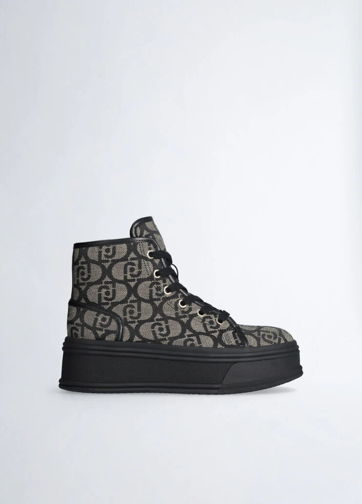 Monogram platform sneakers