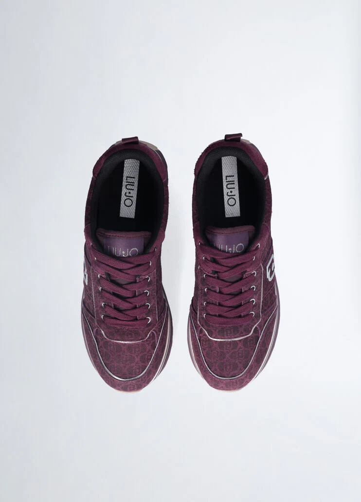 Suede platform sneakers
