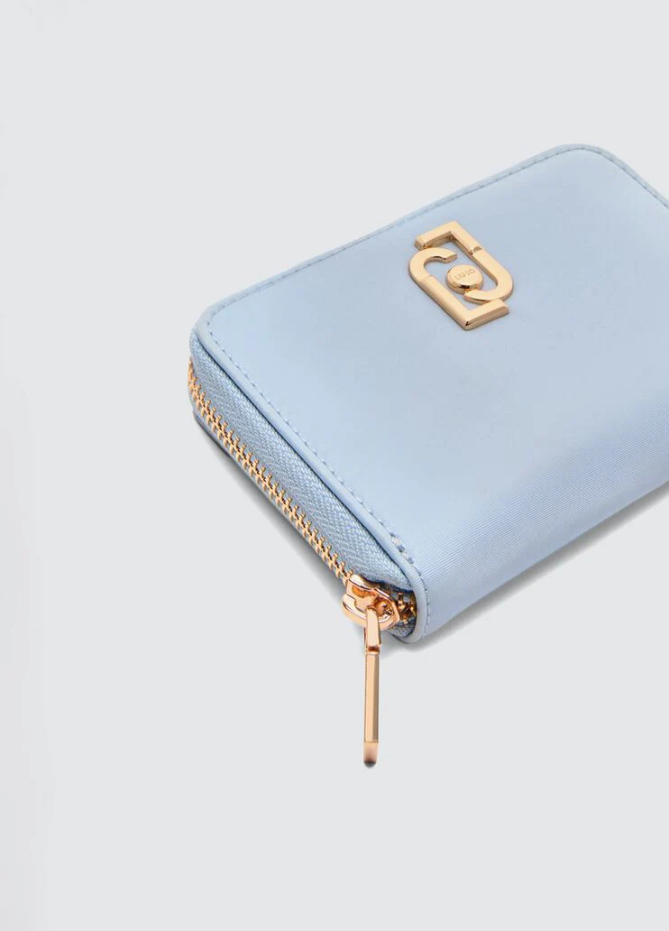 Nylon zip-around purse