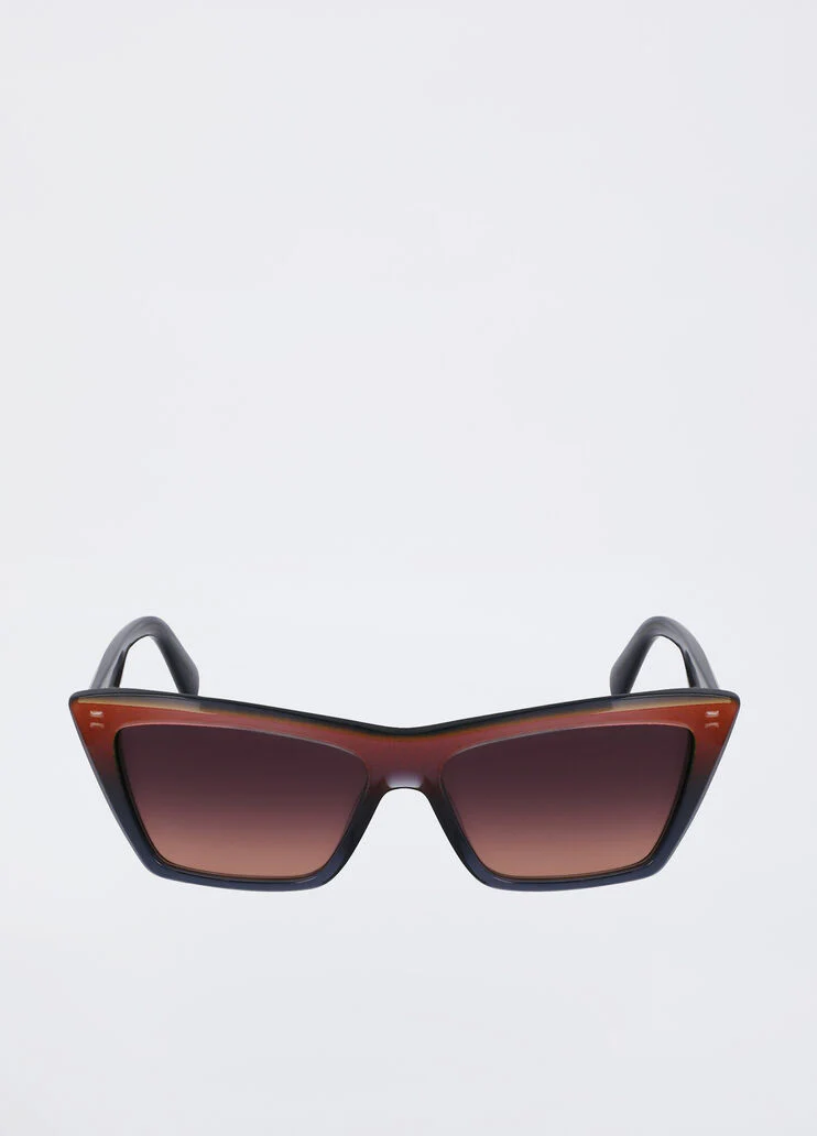 Two-tone cat-eye sunglasses
