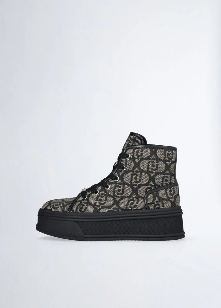 Monogram platform sneakers