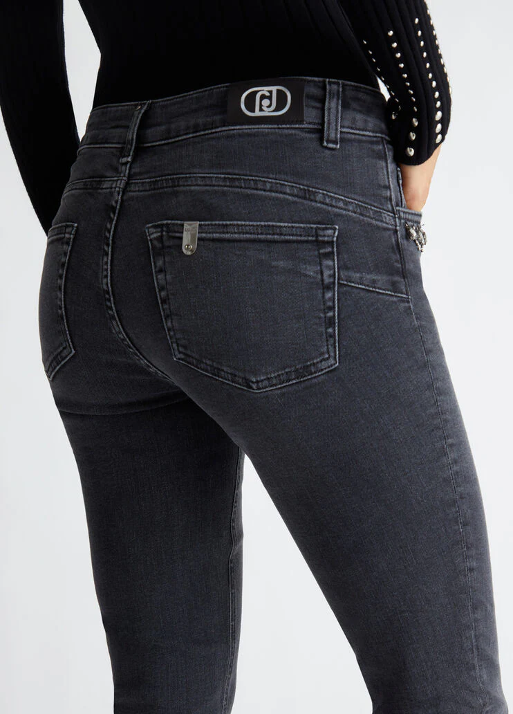 Bottom Up skinny jeans with gemstones