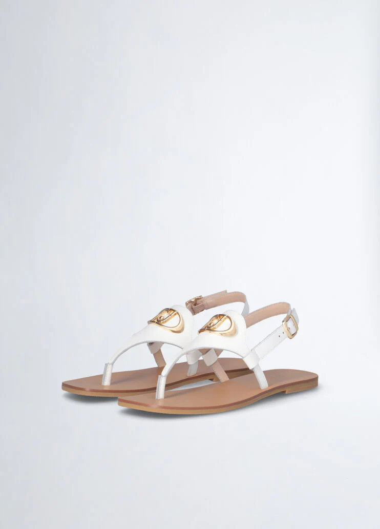 Leather flip-flop sandals