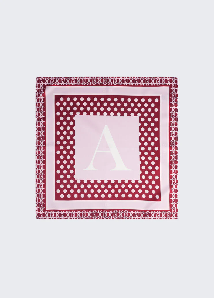 Red letter A foulard