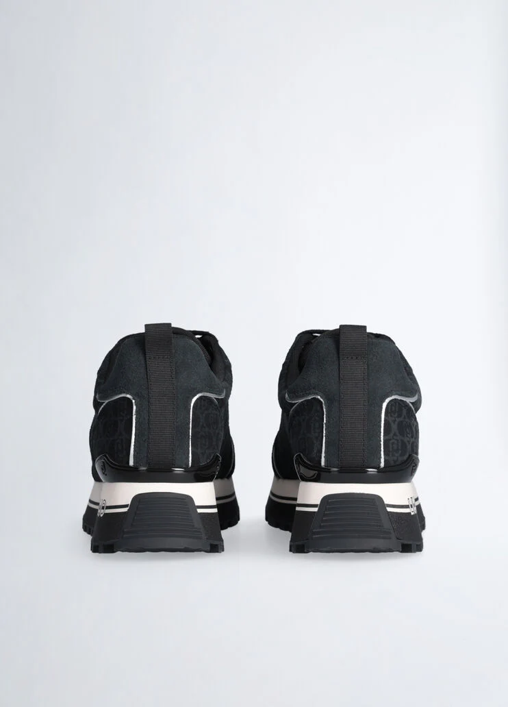 Suede platform sneakers