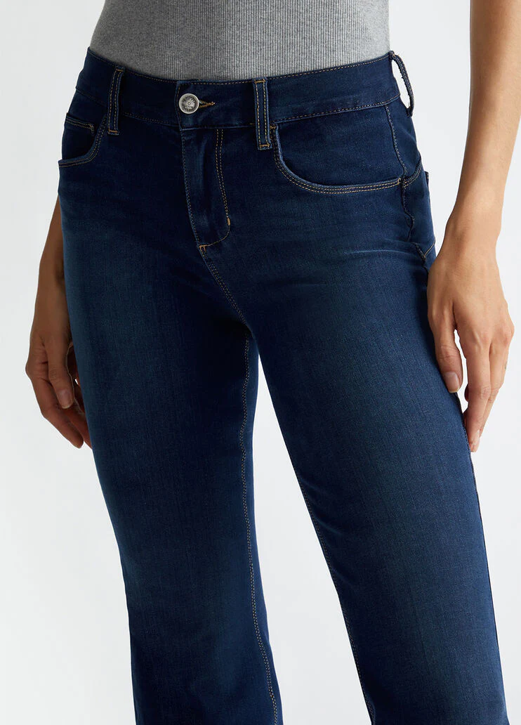 Bootcut bottom up jeans