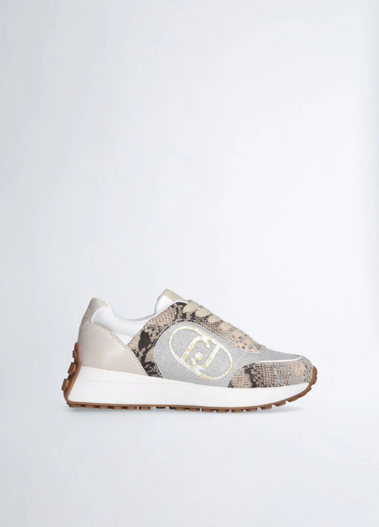 Sneakers with animal-print details