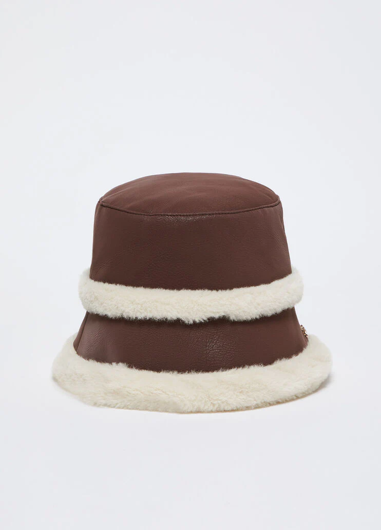 Coated fabric bucket hat