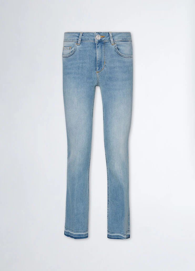 Bootcut bottom up jeans
