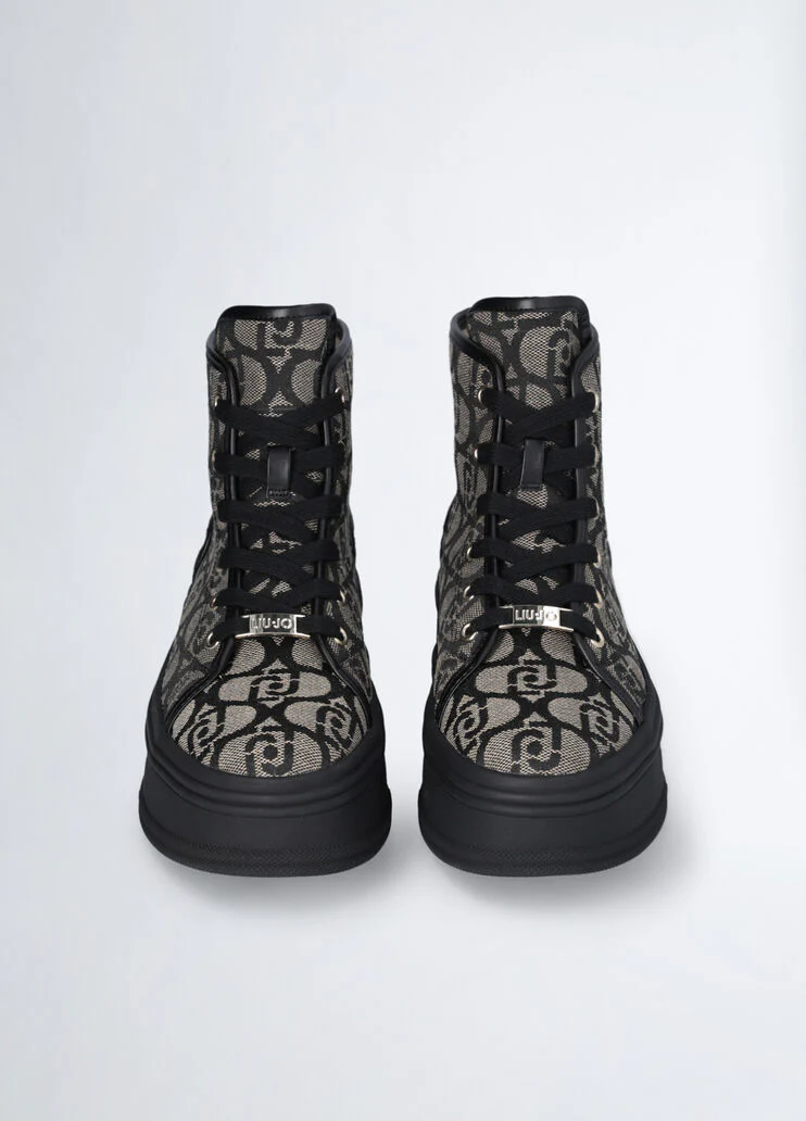 Monogram platform sneakers