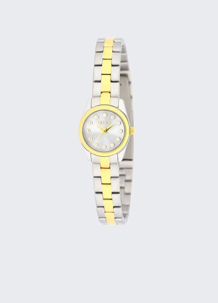 Slim steel watch