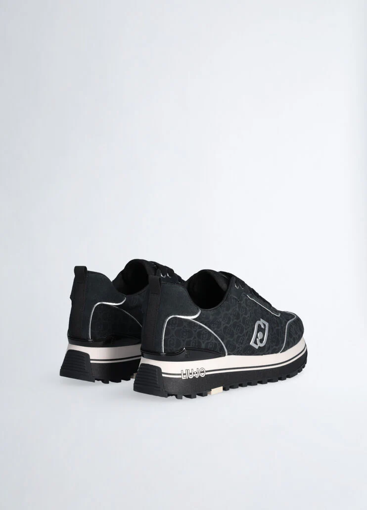 Suede platform sneakers