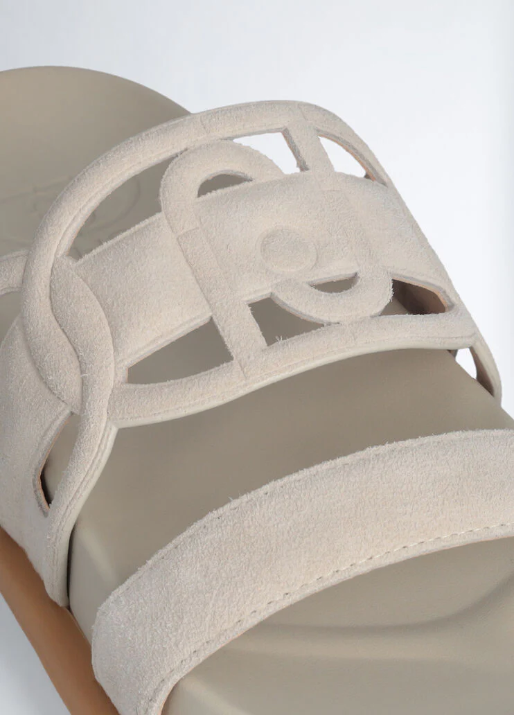 Sandals with maxi logo