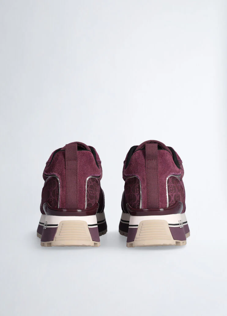 Suede platform sneakers