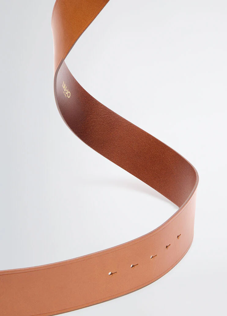 Leather bustier belt