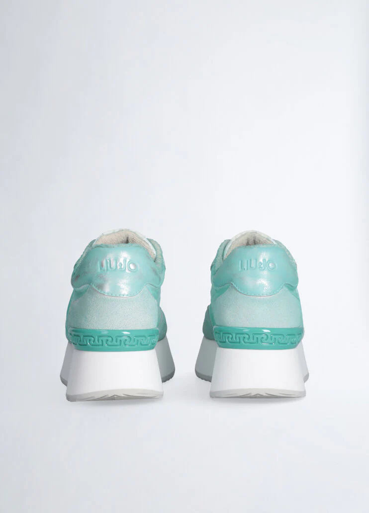 Faded platform sneakers