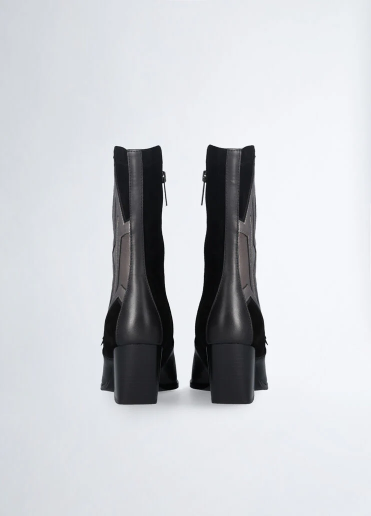 Black cowboy boots with star