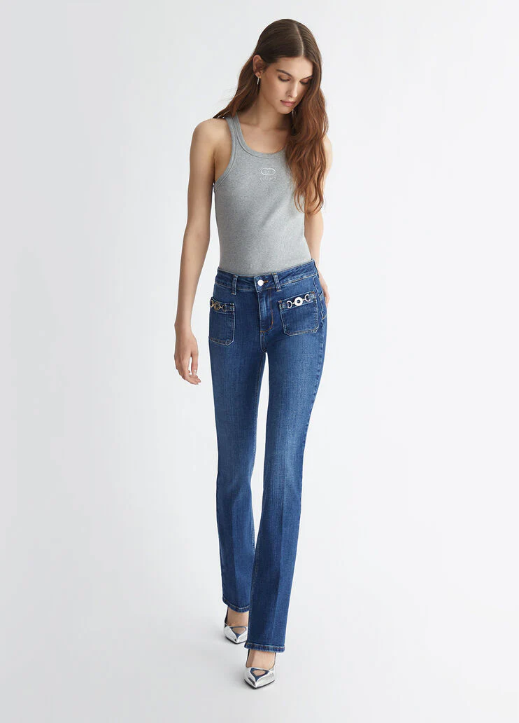 Stretch bootcut jeans