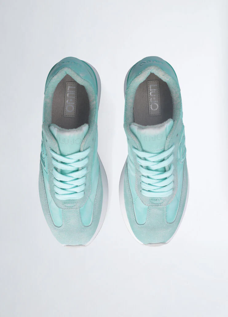 Faded platform sneakers