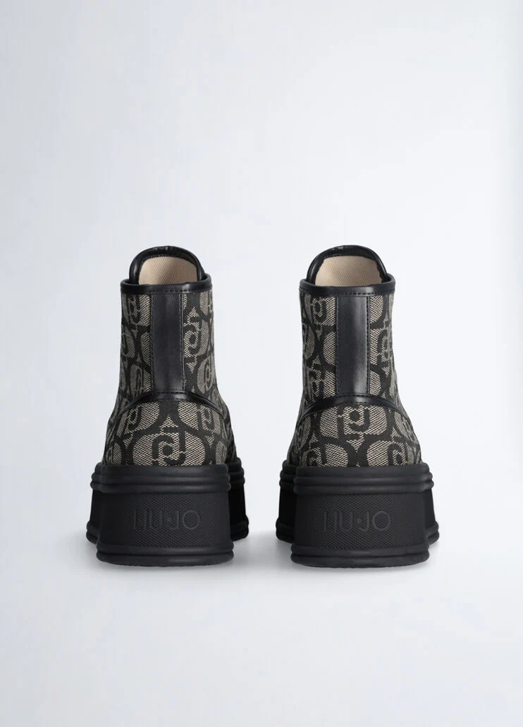 Monogram platform sneakers