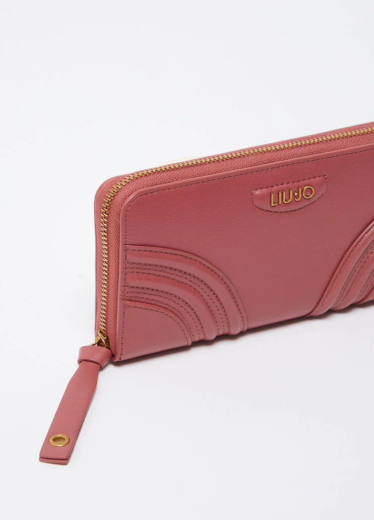 Large zip-around purse