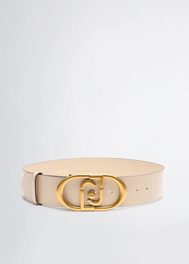 Leather bustier belt