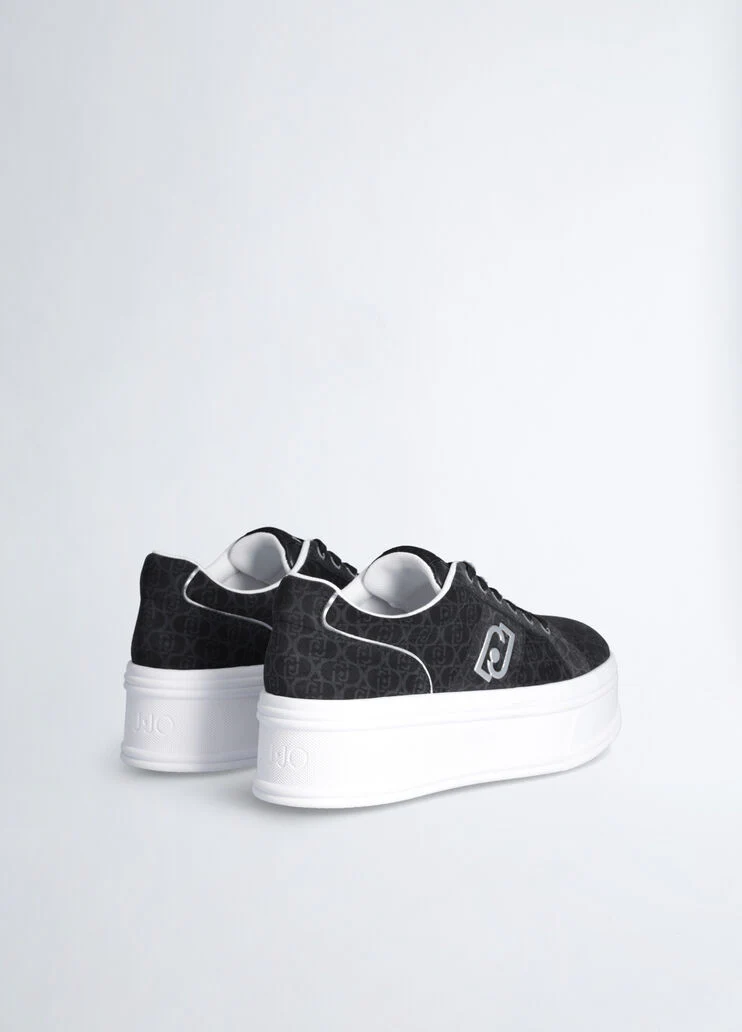 Monogram platform sneakers
