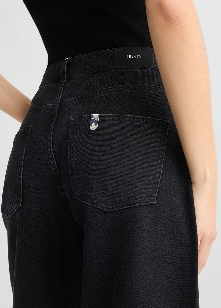 Baggy jeans with rhinestones