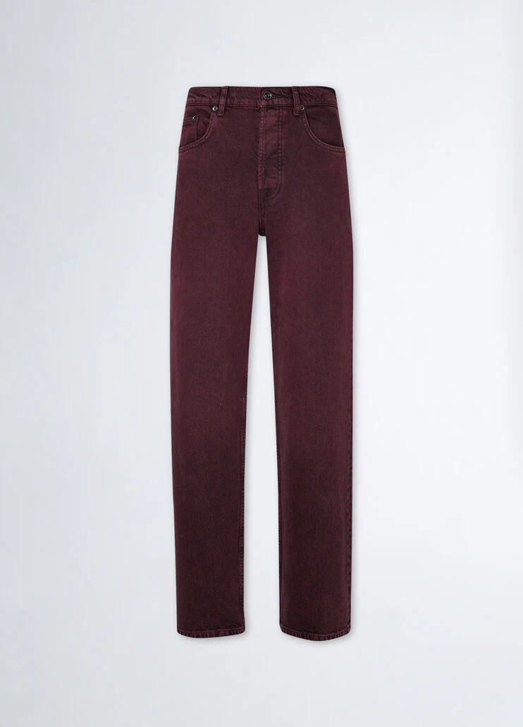 High-rise lurex jeans