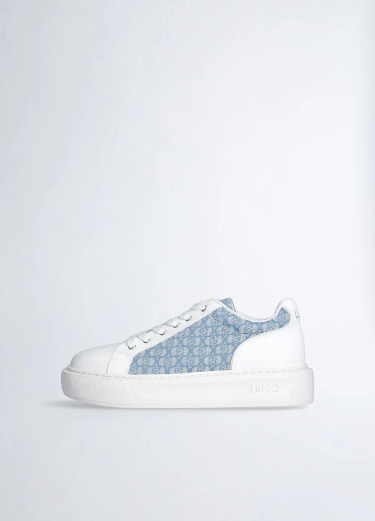 Monogram leather sneakers