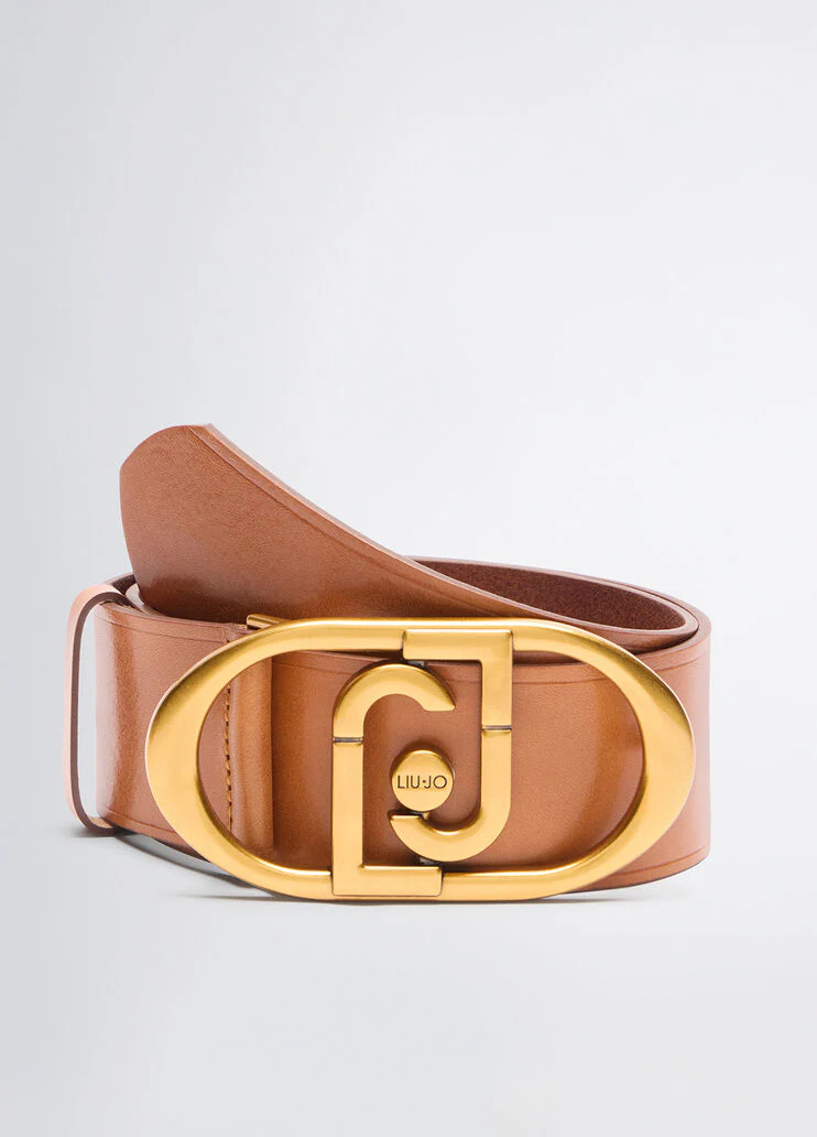 Leather bustier belt