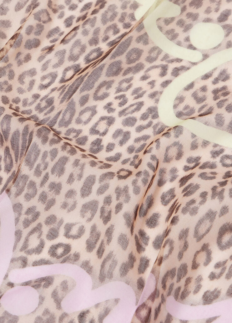 Animal-print foulard