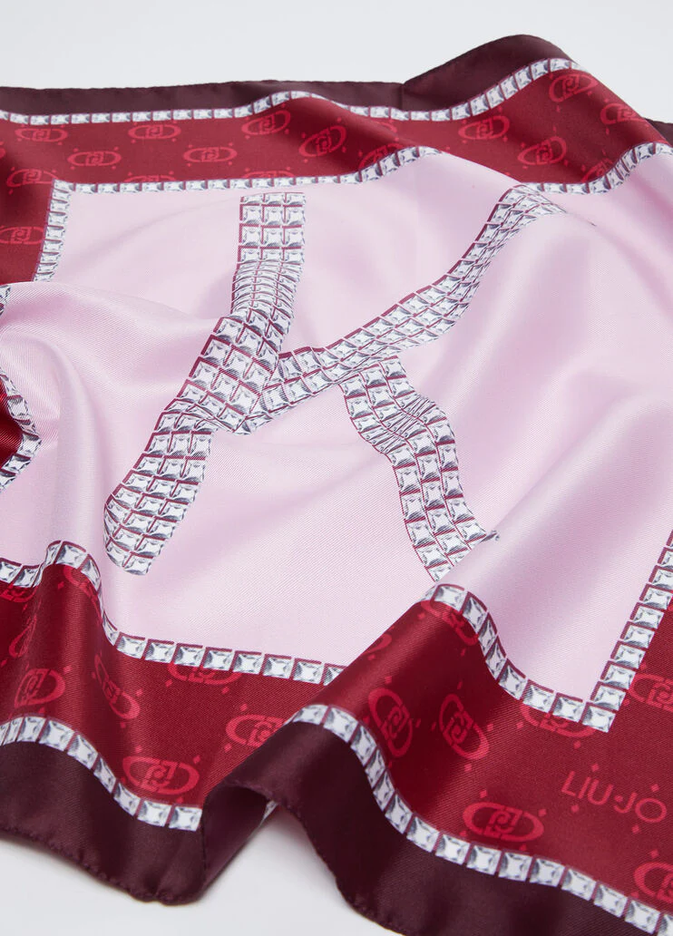 Red letter K foulard