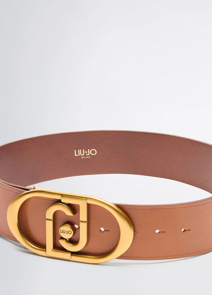 Leather bustier belt