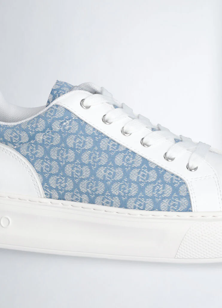 Monogram leather sneakers