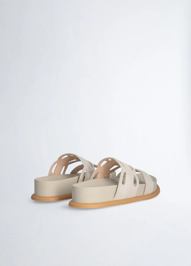 Sandals with maxi logo