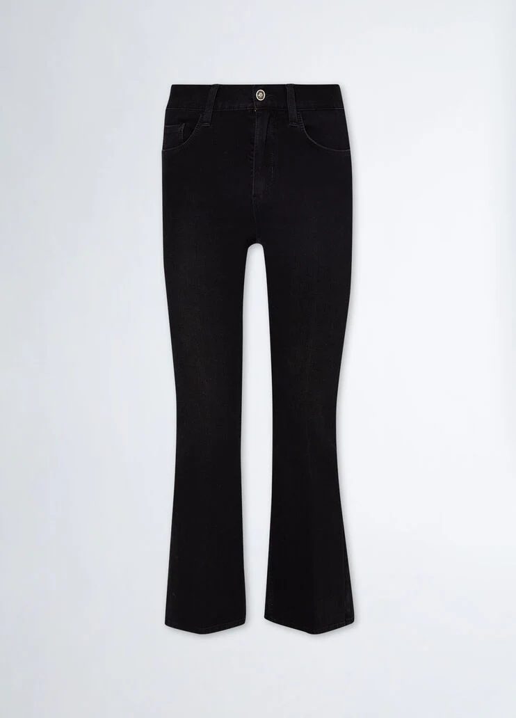 Cropped bootcut jeans