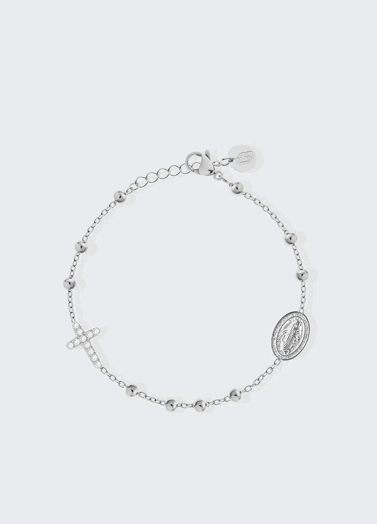 Slim bracelet with cross