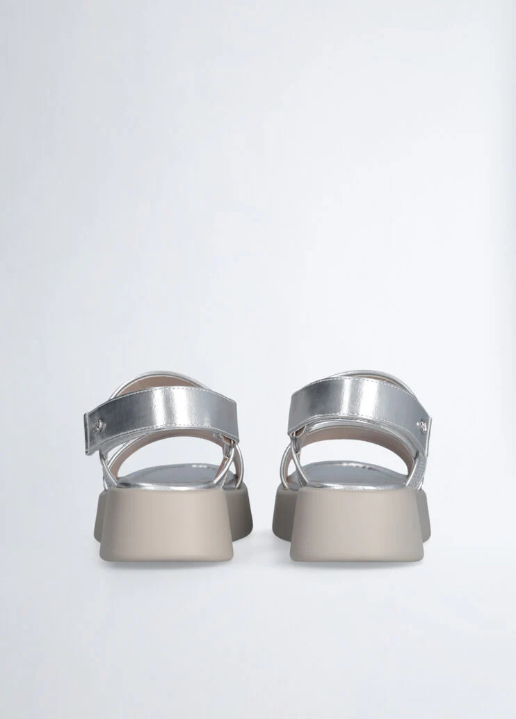 platform sandals with sequins