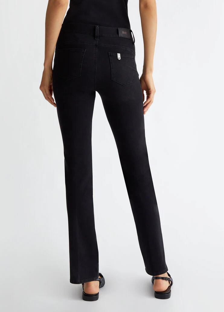 Bootcut bottom up jeans